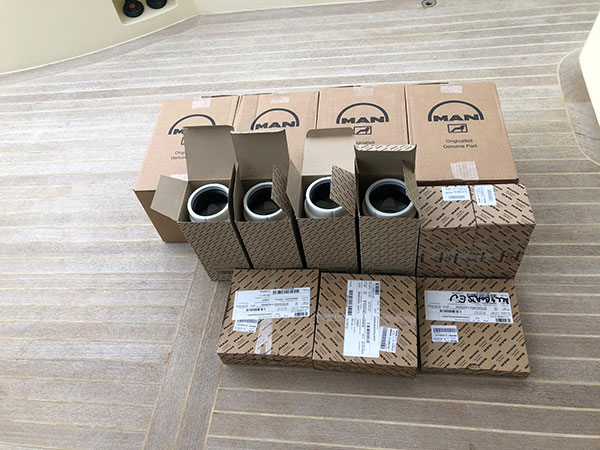 Genuine MAN spare parts for on boat repair