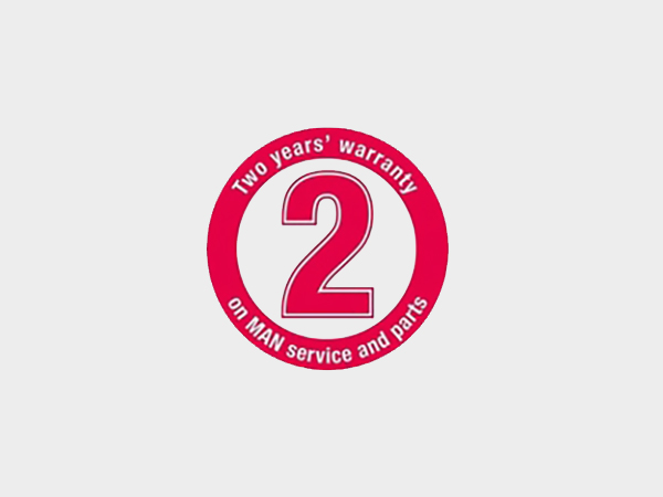 Two year warranty badge
